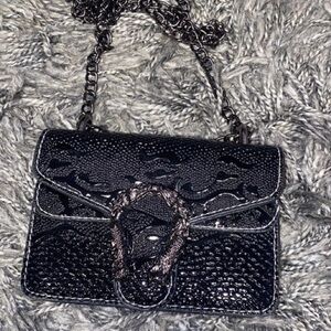 Elegant Black Chain Shoulder Bag
